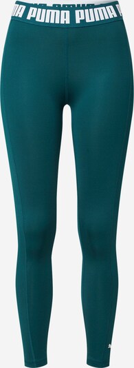 Pantaloni sport PUMA pe verde petrol / alb, Vizualizare produs