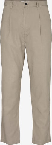 Regular Pantalon à pince 'Frode' minimum en beige : devant