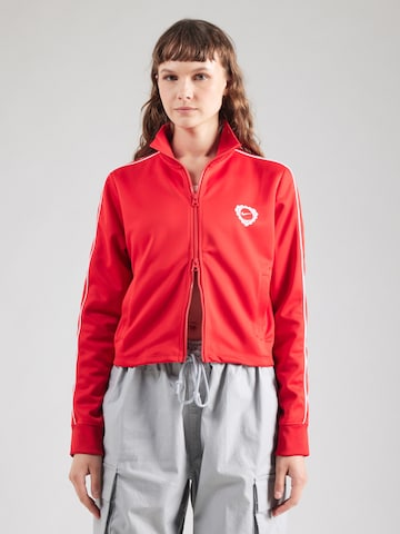 Veste de survêtement Nike Sportswear en rouge : devant