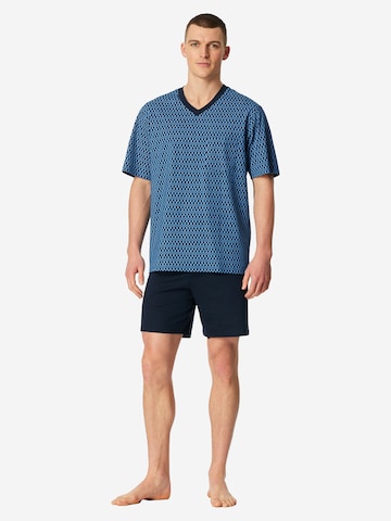 Pyjama court 'Comfort Nightwear' SCHIESSER en bleu