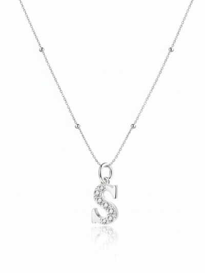 Collana 'Letter S' in Onesize Hey Happiness di colore argento, Visualizzazione prodotti