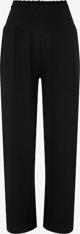 PIECES Wide leg Pants in Black: front