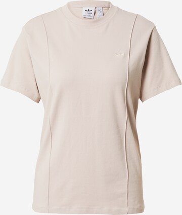 ADIDAS ORIGINALS T-Shirt 'Premium Essentials' in Beige: predná strana