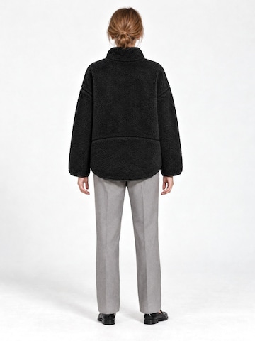 MixRay Fleece jacket 'Sweatshirts' in Black