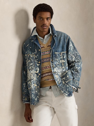 Geacă de primăvară-toamnă de la Polo Ralph Lauren pe albastru: față