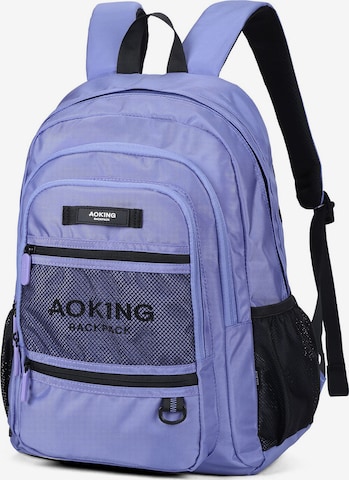 Aoking Rucksack in Lila: Vorderseite