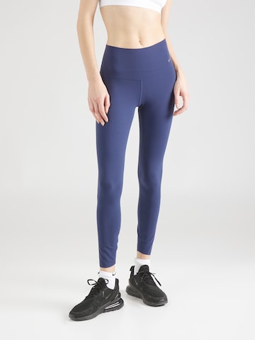 NIKE Skinny Workout Pants 'ZENVY' in Blue: front