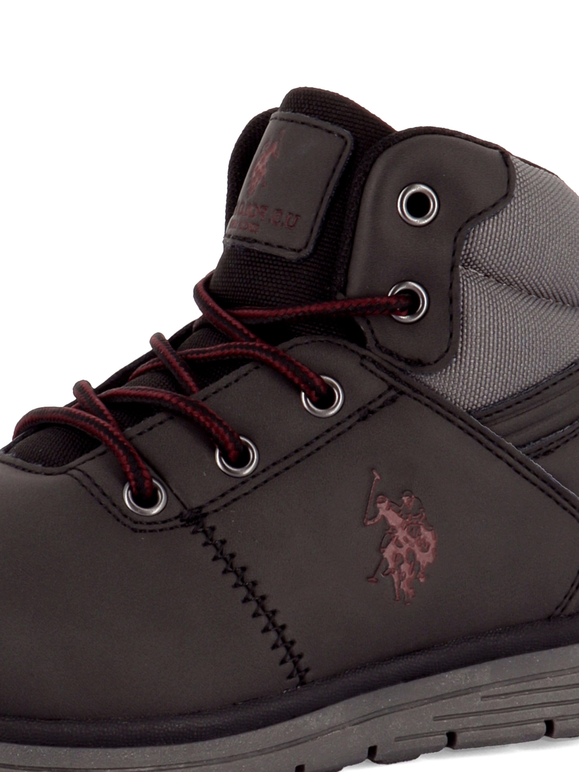 US POLO ASSN. Laarzen 'Carter' in Grijs: voorkant