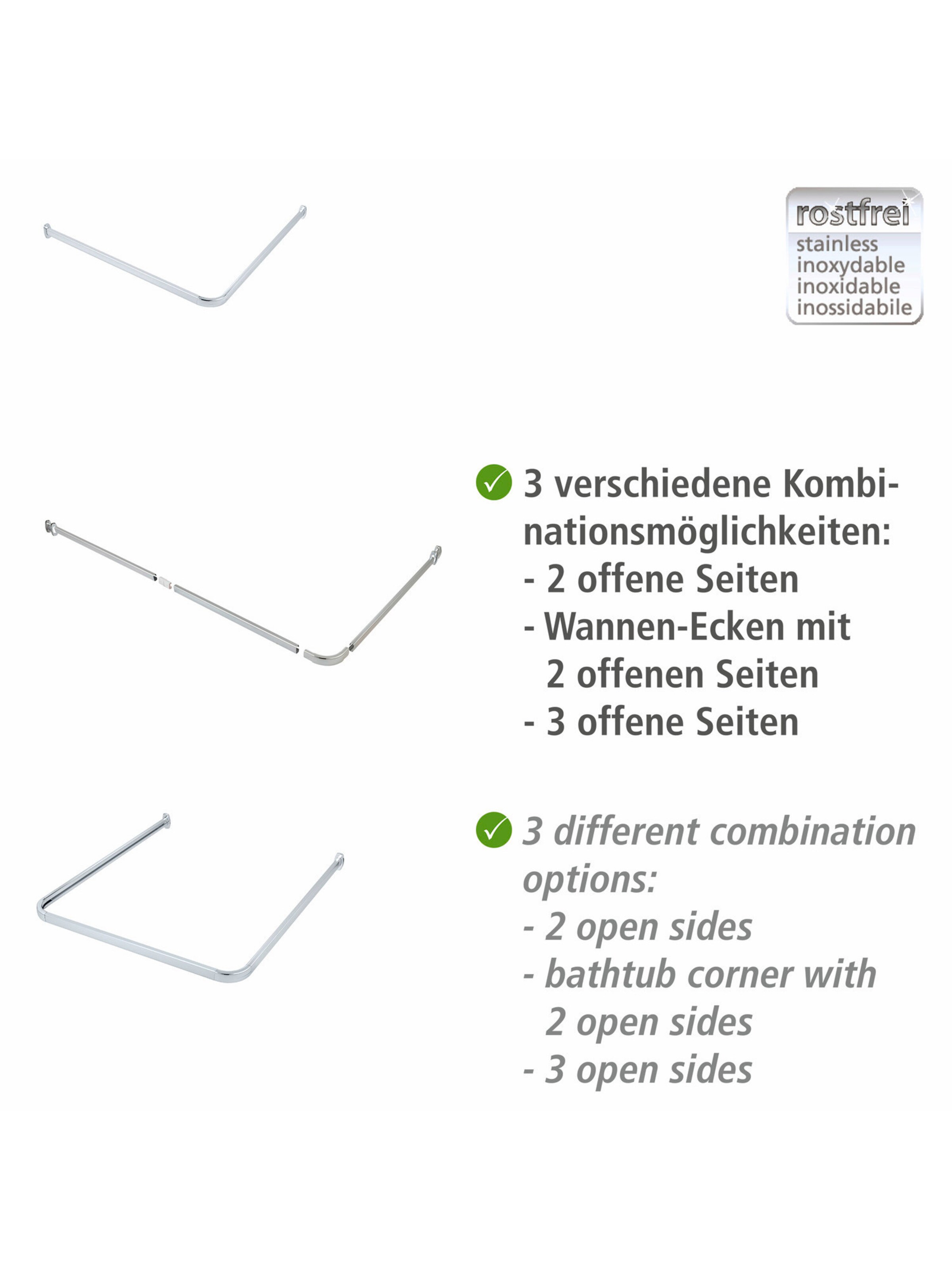 Wenko Shower Accessories 'Era' in Silver