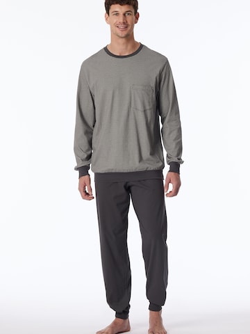 SCHIESSER - Pijama largo ' Comfort Essentials ' en gris