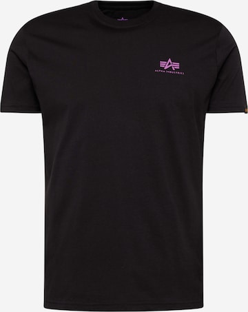 ALPHA INDUSTRIES - Camiseta en negro: frente