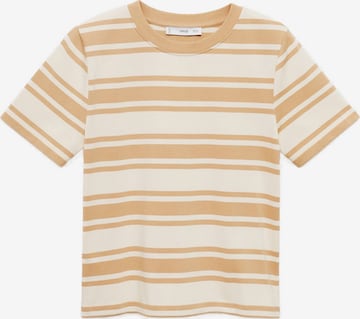 MANGO T-Shirt 'CONTRI-H' in Gelb: Vorderseite