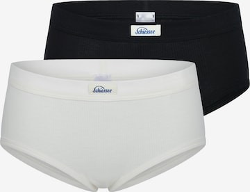 SCHIESSER Broekje ' Feinripp - Revival Paula ' in Zwart: voorkant