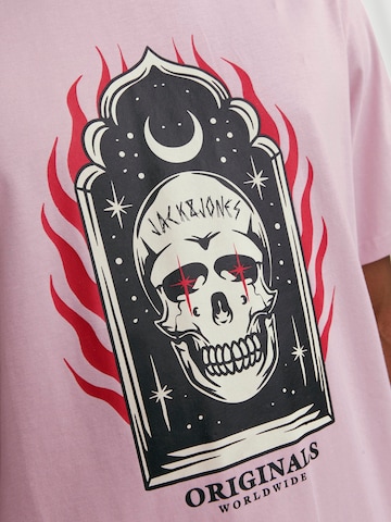 T-Shirt 'HEAVENS' JACK & JONES en rose