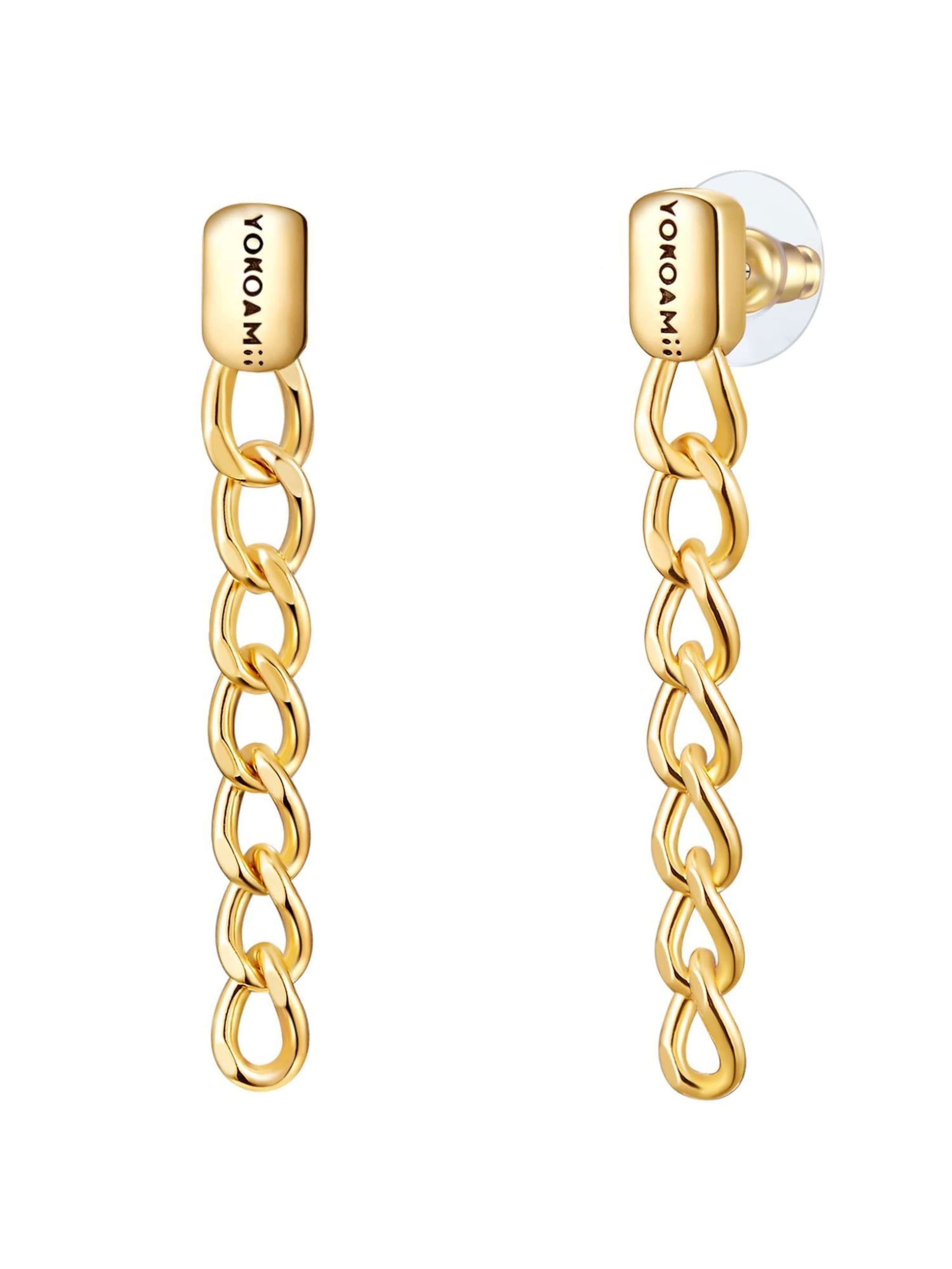 Yokoamii Ohrringe in Gold: Vorderseite