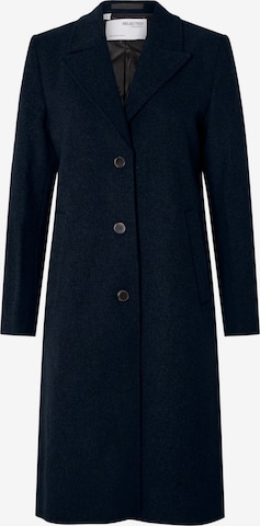 SELECTED FEMME Between-Seasons Coat in Blue: front