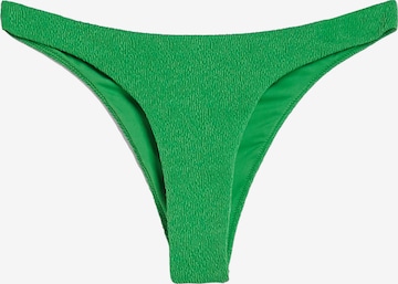 Bershka Bikinové nohavičky - Zelená: predná strana