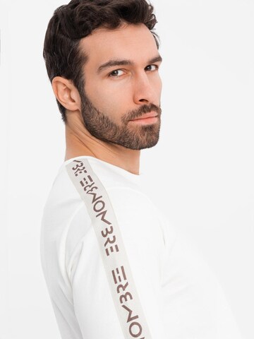 Ombre Shirt in Weiß