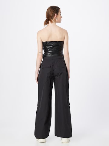 WEEKDAY Wide leg Trousers 'Nilo' in Black