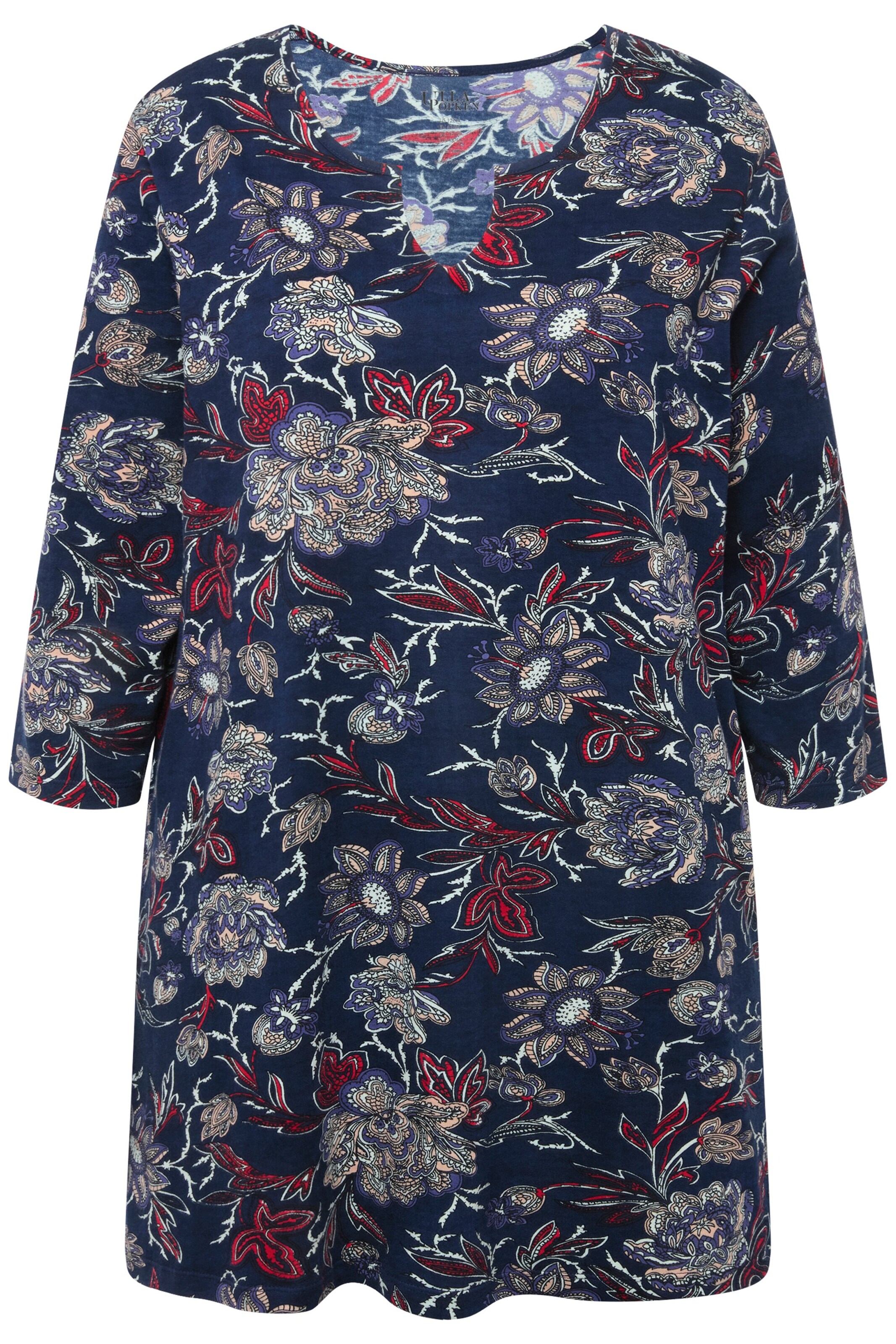 Ulla Popken Shirt in Blauw: voorkant