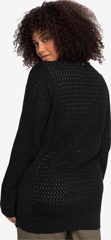 SHEEGO Knit Cardigan in Black