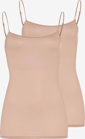 Hanro Unterhemd 'Ultralight' in Beige: Vorderseite