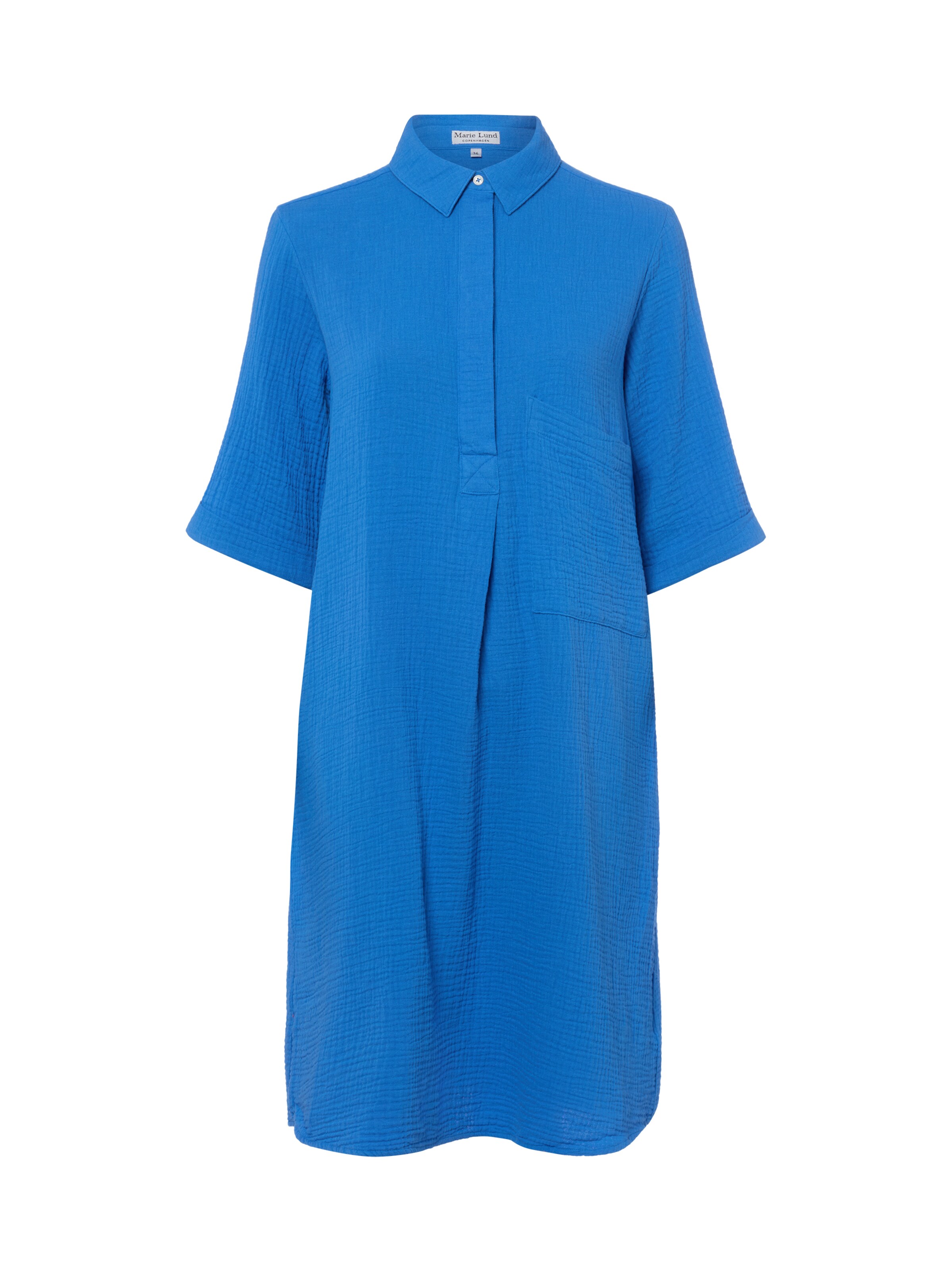 Marie Lund Shirt dress in Blue: front