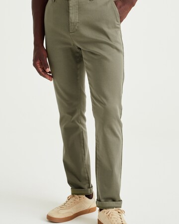 Coupe slim Pantalon chino WE Fashion en beige : devant