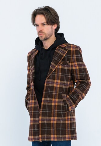 Giorgio di Mare Between-seasons coat 'Bruce' in Brown