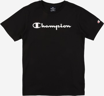 Champion Authentic Athletic Apparel Tričko 'Crewneck' – černá: přední strana