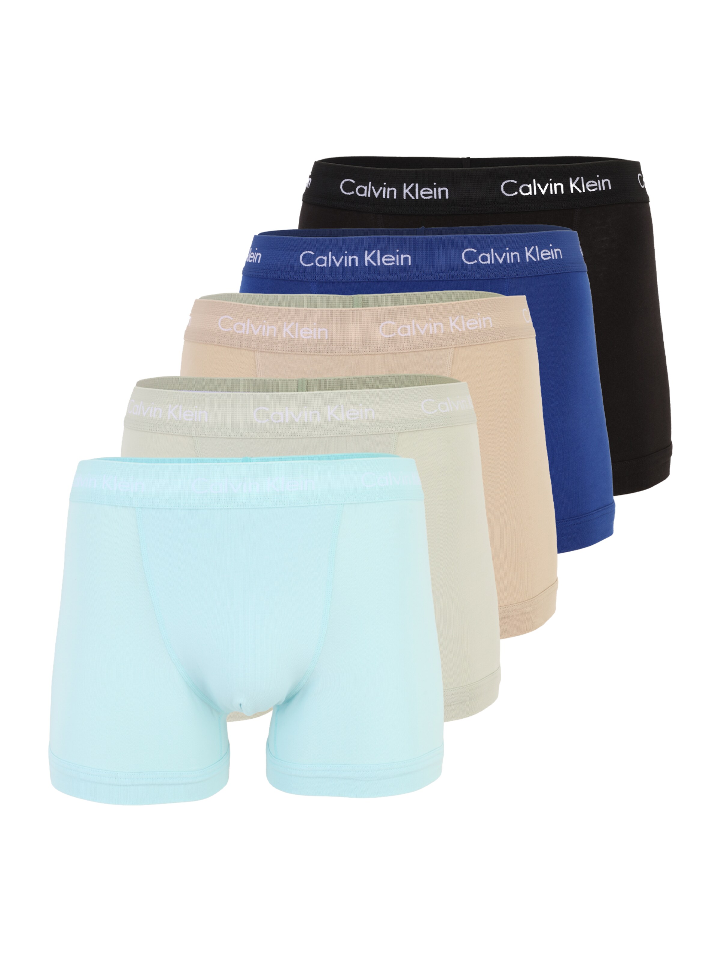 Calvin Klein Underwear Boxers em S em bege / azul cobalto / azul céu / verde pastel / preto, Vista do artigo