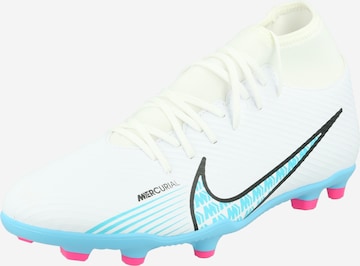 Chaussure de foot NIKE en blanc : devant