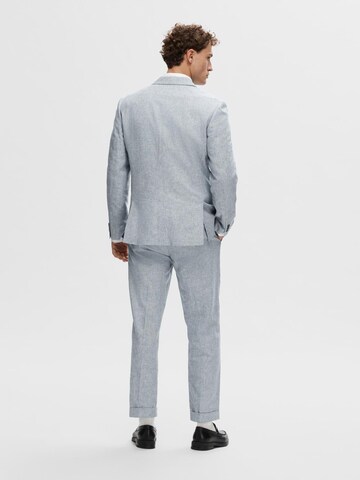 SELECTED HOMME Regular fit Colbert 'Anton' in Blauw