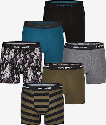 Boxers ' Camou-Prints ' Happy Shorts en multicouleur : devant
