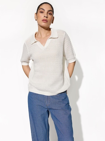 Soyaconcept Gebreide top 'Soyaconcept Denefa offwhite' in Wit: voorkant