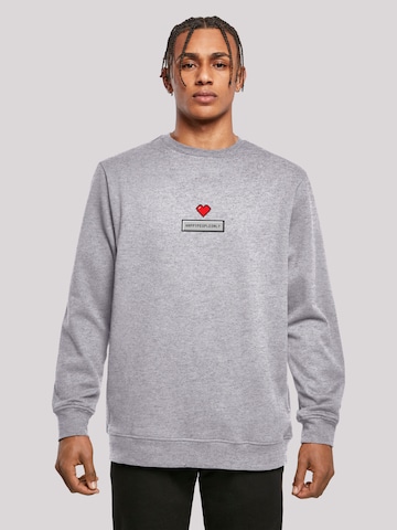 F4NT4STIC Sweatshirt in Grijs: voorkant