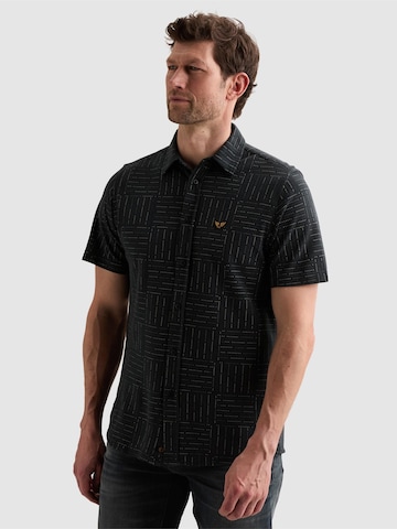Regular fit Camicia 'Shirt with allover print and short sleeves' di PME Legend in blu