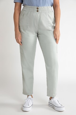 Loosefit Pantalon cargo Ulla Popken en gris : devant