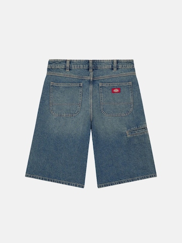 DICKIES Loosefit Byxa 'DICKIES 957 13 INCH DENIM SHORT BERMUDA' i blå