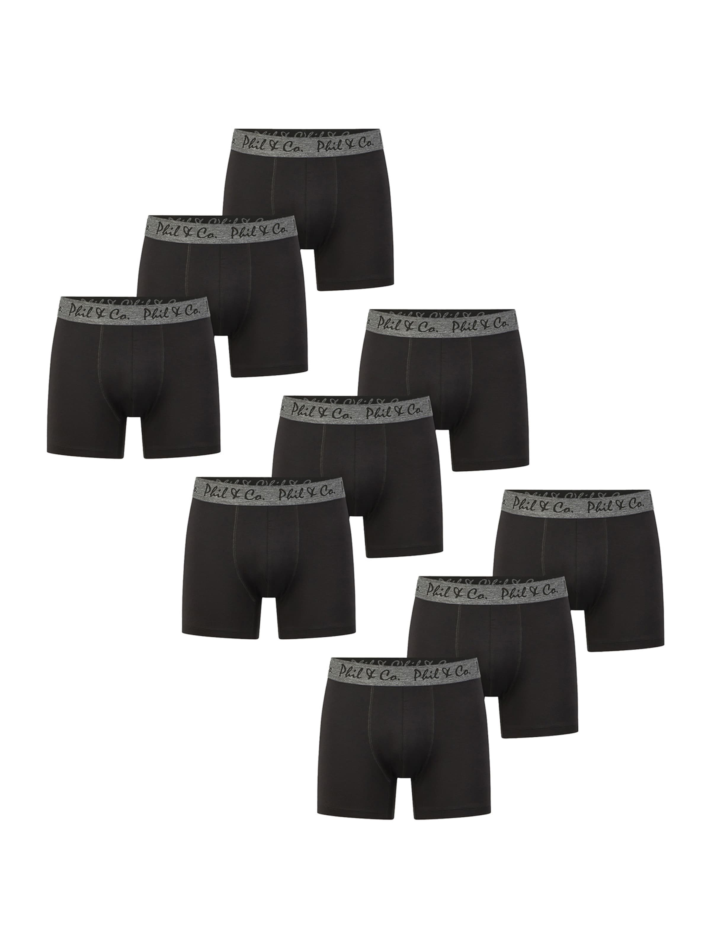 Boxers 'Jersey Core' Phil & Co. Berlin en noir : devant