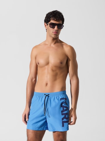 Karl Lagerfeld Badshorts i blå: framsida