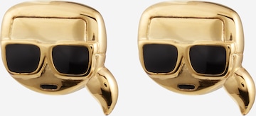 Karl Lagerfeld - Pendientes en oro: frente