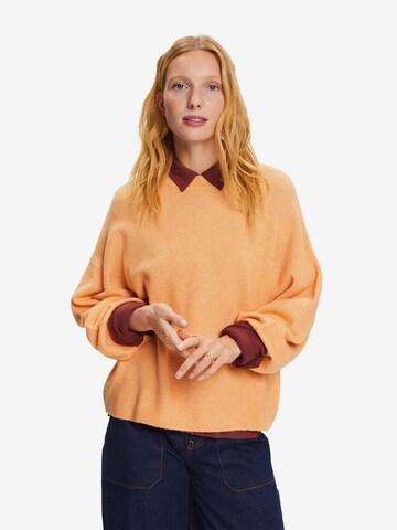 ESPRIT Sweatshirt in Oranje: voorkant