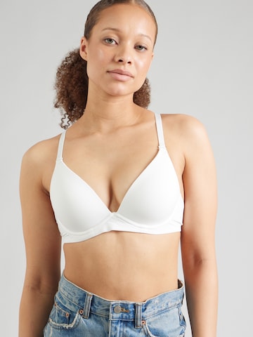 PUMA T-shirt Bra in White: front