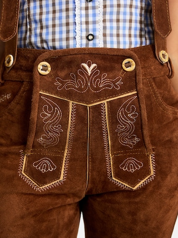 Steigenhöfer Regular Traditional Pants 'Clara' in Brown