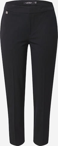 Coupe slim Pantalon 'LYCETTE' Lauren Ralph Lauren en noir : devant