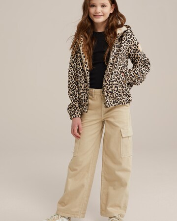 WE Fashion Tussenjas 'Meisjes' in Bruin