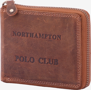 Portamonete di Northampton Polo Club in marrone: frontale