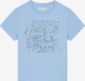 Watapparel Shirt 'Landschaft' in Blue: front