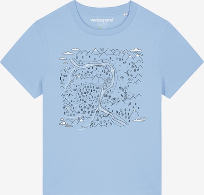 Watapparel Shirt 'Landschaft' in navy / hellblau / weiß, Produktansicht